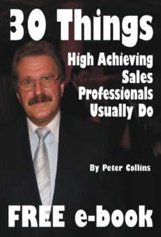 30 Things High Achieving Sales Professionals Usually Do