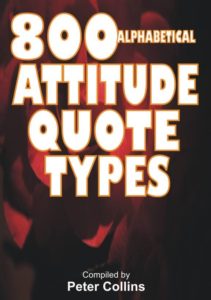 Over 800 Attitude Quote Types
