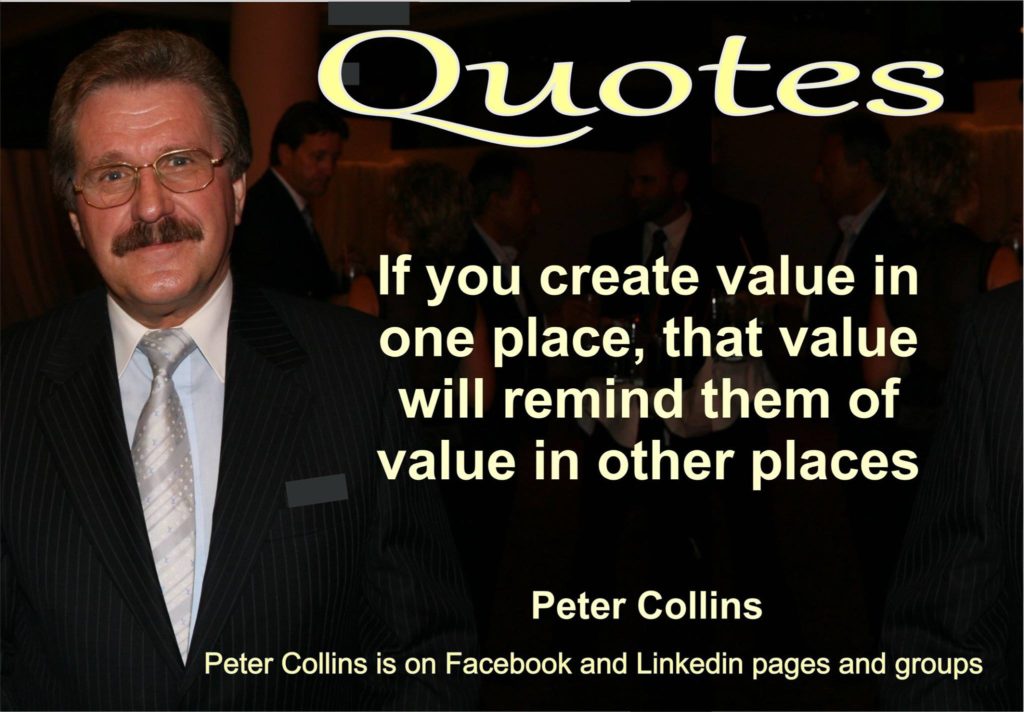 IF YOU CREATE VALUE IN ONE PLACE