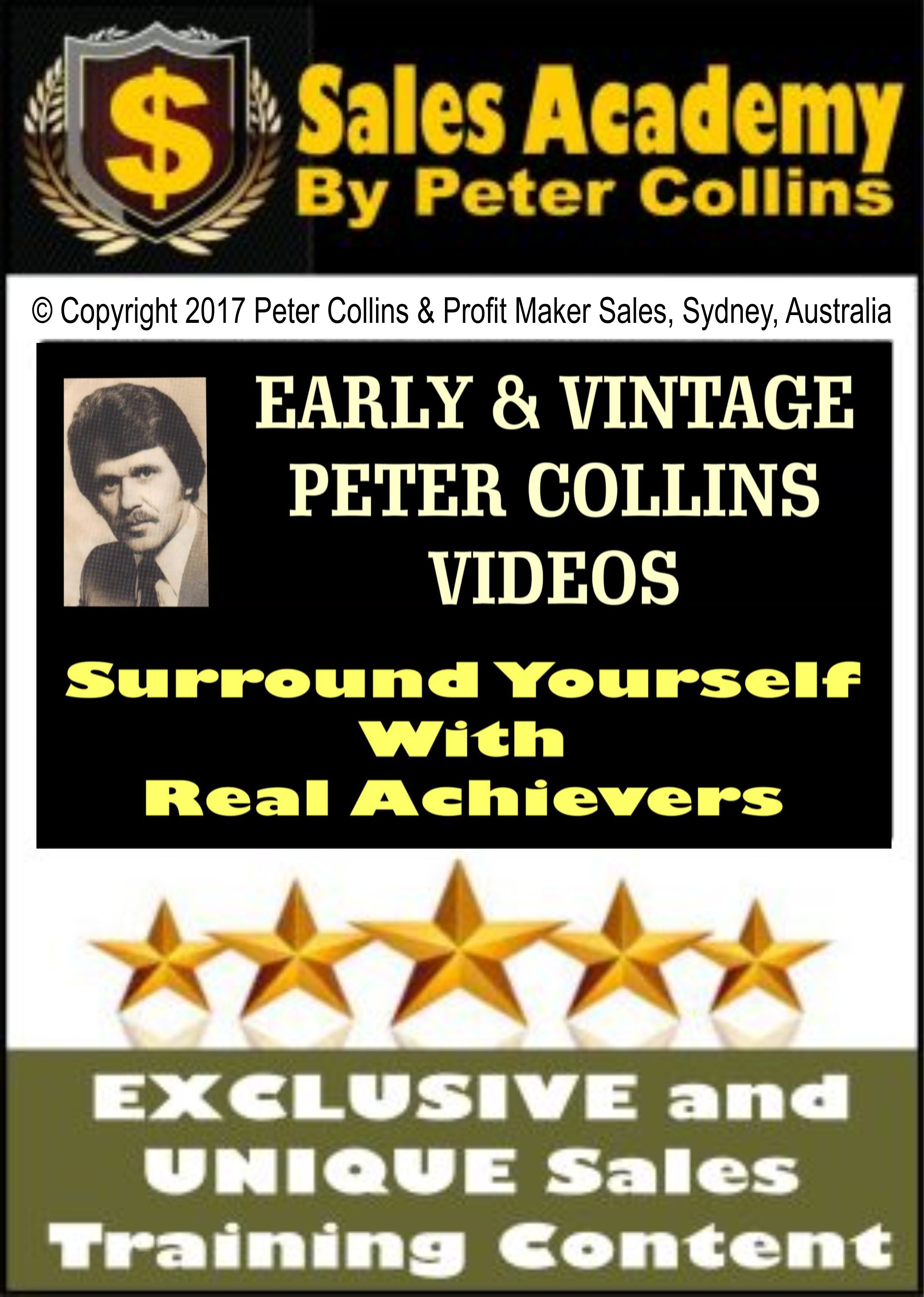 007 – Vintage Sales Training 02 – Surround Yourself With Real Achievers – 12 Videos plus Article – Around 1 hour