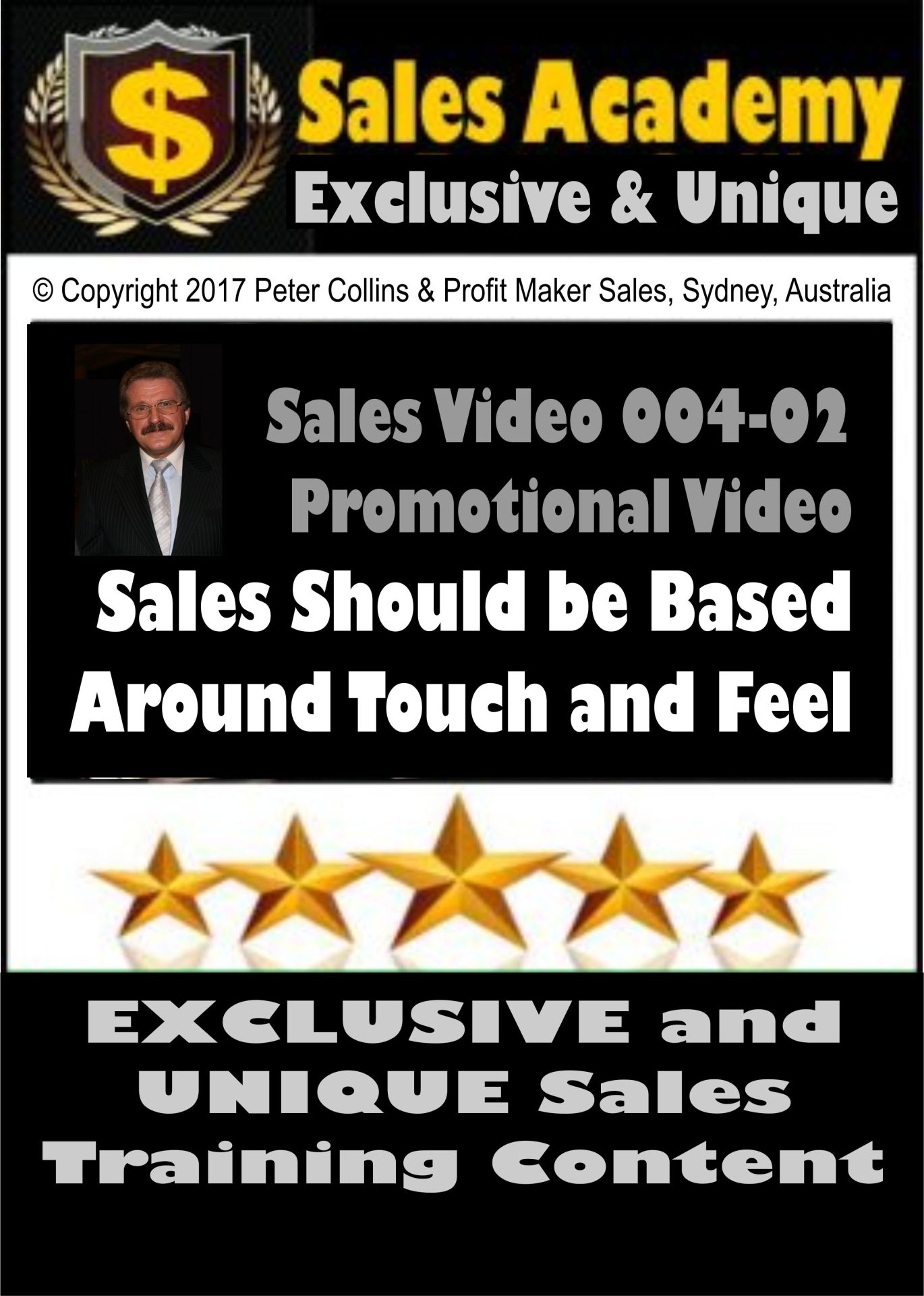 004-02 = Vintage Sales Training 004-02 – Sales Should be Based Around Touch and Feel – 20 Videos – Total over 1 Hour of Training